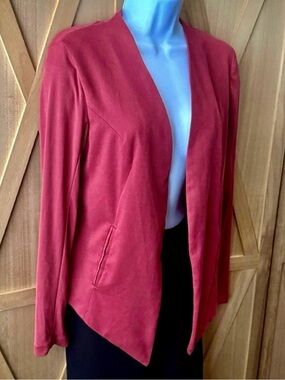 BCBGeneration Open Front Drape Lightweight Blazer, Medium